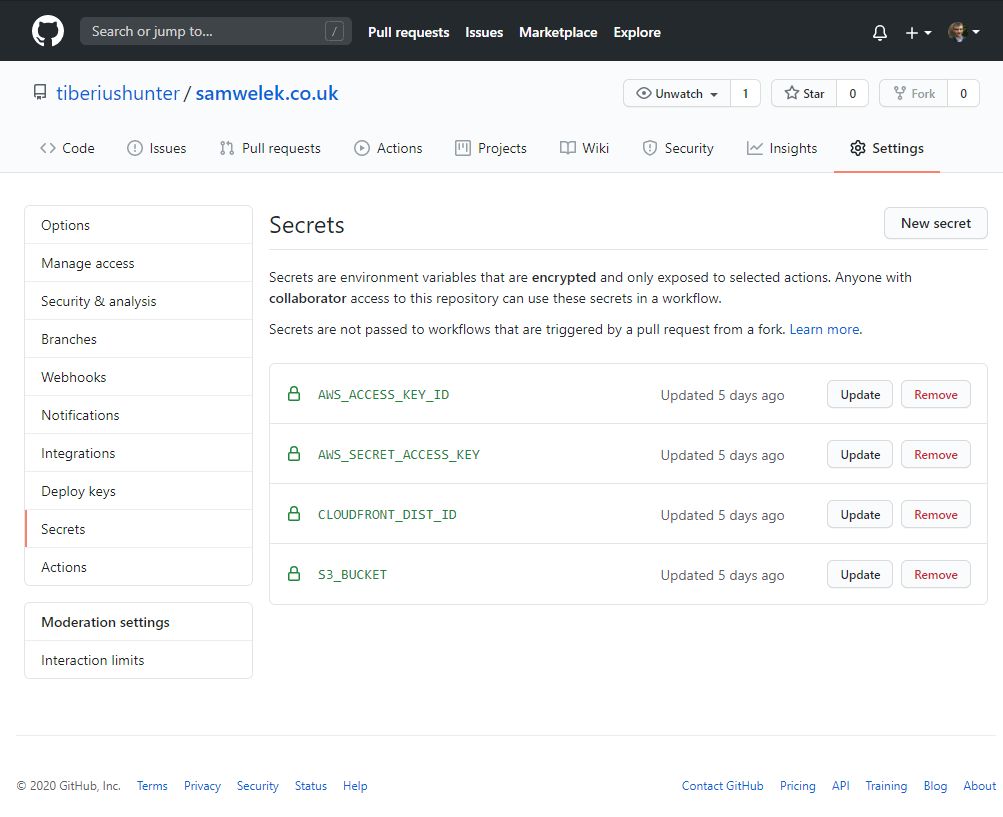 GitHub Secrets